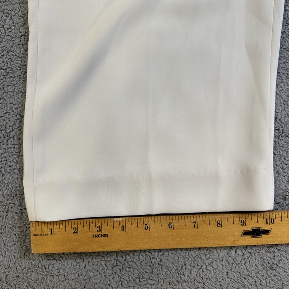 Quince Pants Stretch Crepe Classic Trouser Pant, Sand Size 12 - Picture 4 of 9